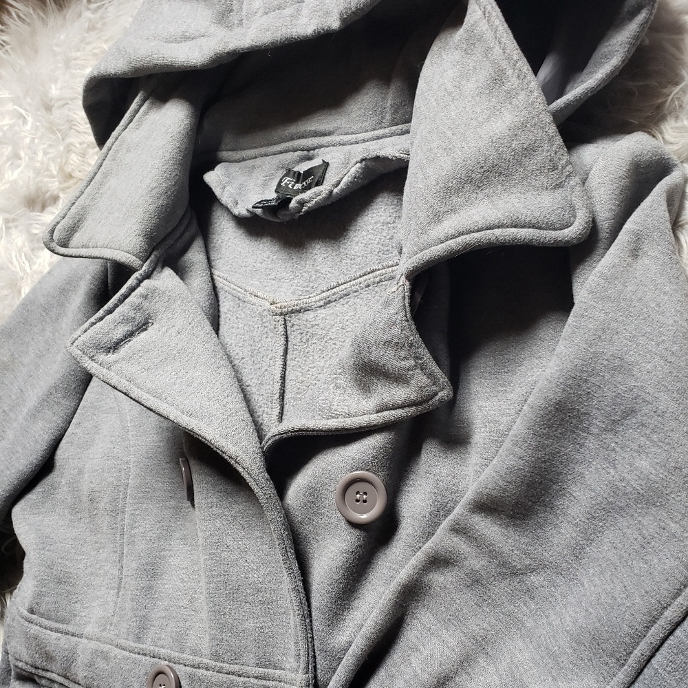 Finesse 3XL Hooded Pea Coat